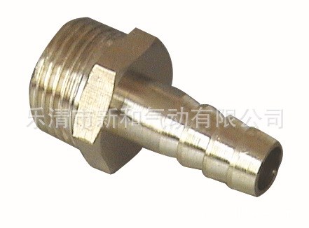 寶塔接頭，寶塔直通接頭PC8-03，外螺紋直通接頭，波紋管銅接頭