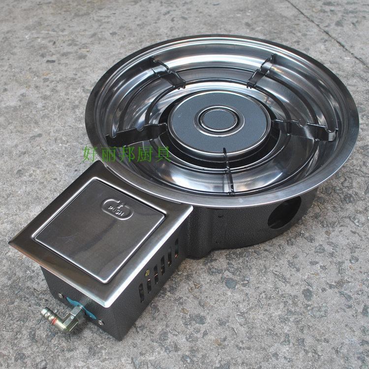 豪华型红外线节能韩式火锅炉嵌入式燃气灶液化气火锅灶酒店餐饮