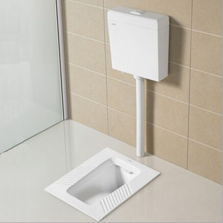 厂家直销陶瓷蹲便器蹲式大便器酒店工程洁具蹲便池承接oem带水箱