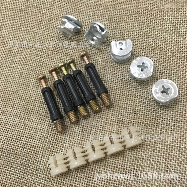 電鍍錳鋼鐵質(zhì)整套三合一偏心輪連接件家具五金櫥柜配件 廠家直銷