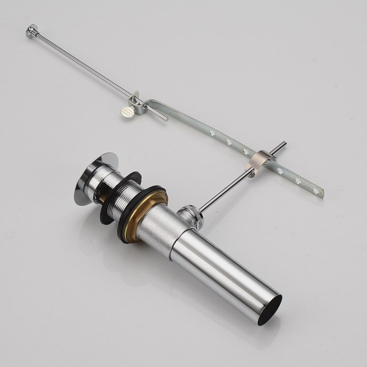 輝瓷 帶提籃拉桿下水器 銅臺(tái)盆臉盆去水器 提拉式下水器廠家直銷