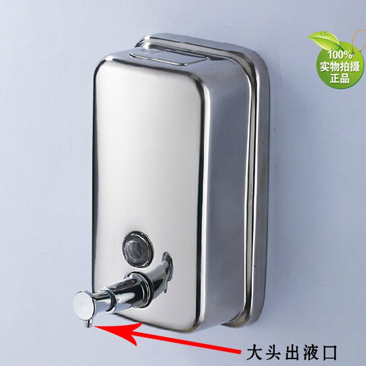 皂液器 酒店賓館 不銹鋼壁掛沐浴單頭給皂機 水槽皂液器 800ml