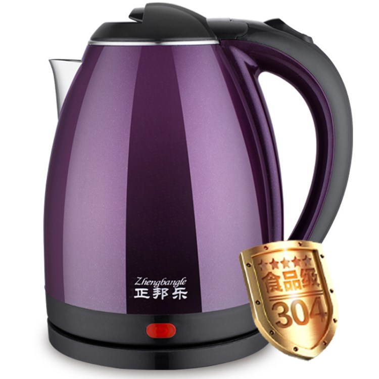 廠家批發食品級不繡鋼電熱水壺雙層防燙自動斷電燒水壺禮品小家電