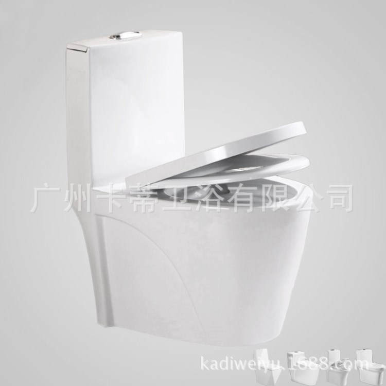 批發直銷 陶瓷潔具連體超漩式馬桶坐便器工程智潔釉面衛浴廠家006