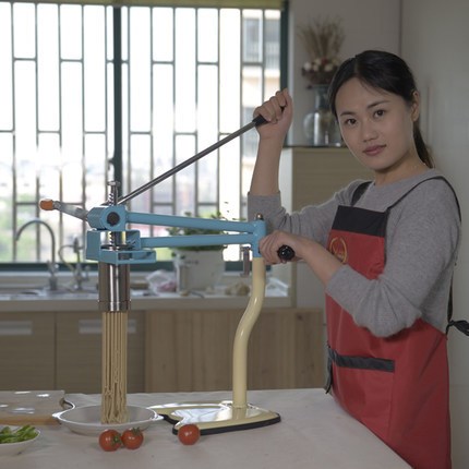 立麦不锈钢家用压面机手动多功能面条机器饸饹面机粉条粉丝机