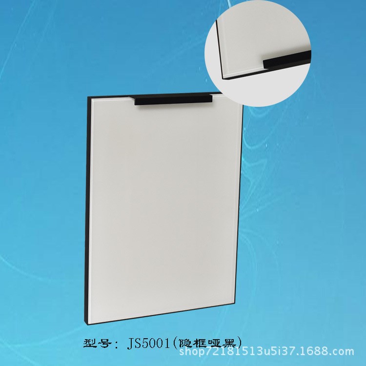 成都厂家定制橱柜门板批发厂家整体橱柜门隐框晶钢门js5001