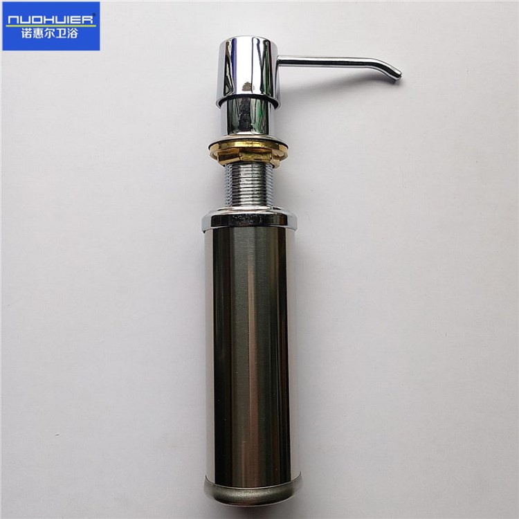 廚房水槽皂液器  酒店衛生間按壓式不銹鋼皂液器