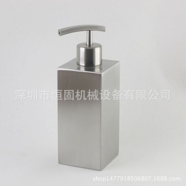 出口品质304加厚不锈钢乳液瓶洗手液瓶皂液器磨砂400ML