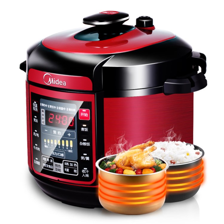 Midea/美的 MY-QC50A5電壓力鍋雙膽5L智能家用電高壓鍋飯煲