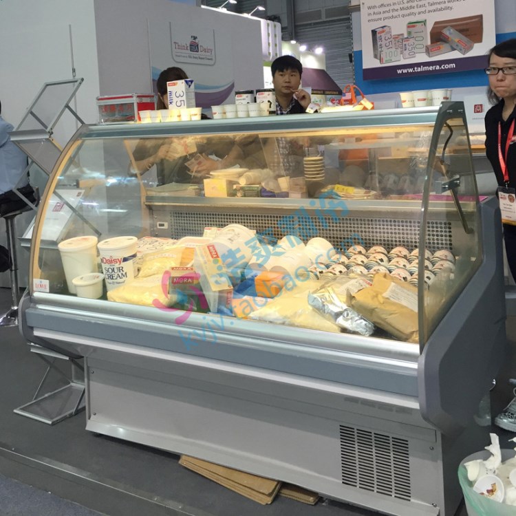 浩爽蛋糕展示柜生鲜熟食柜牛奶饮料展示柜冰激凌冷饮冷藏柜服务柜