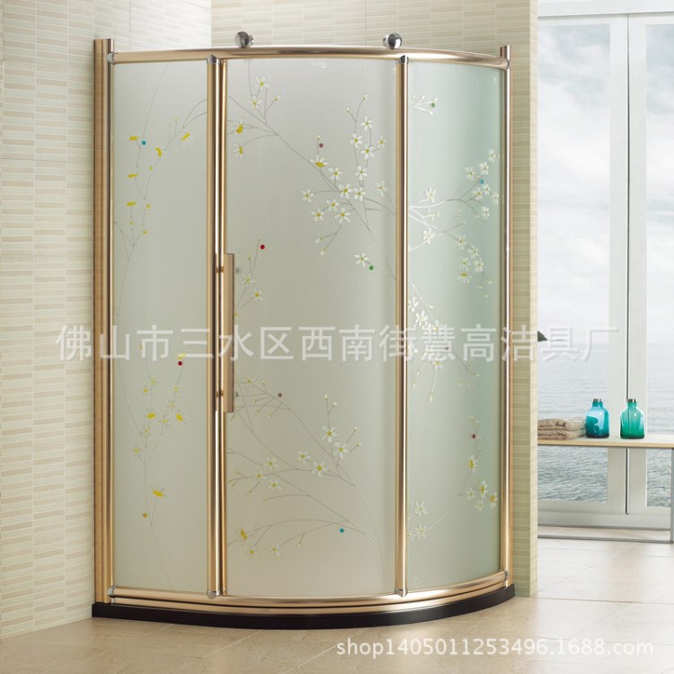 佛山廠家直銷簡易淋浴房 簡易扇形淋浴房 定制款扇形淋浴房