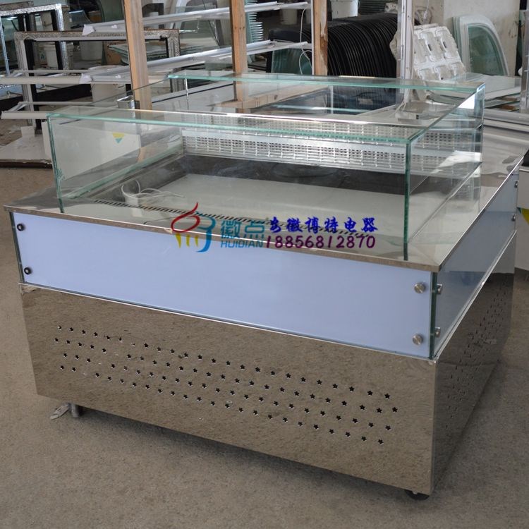 臥式敞開蛋糕柜三面燈箱 1.2米上開口三明治壽司展示保鮮柜廠家