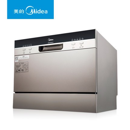 Midea/美的 WQP6-3602A-CN洗碗機(jī)家用全自動(dòng)嵌入式臺(tái)式洗碗機(jī)包郵