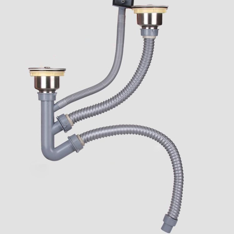 洗菜盆下水管廚房防臭雙槽雙盆排水管水槽下水器水池下水道配件