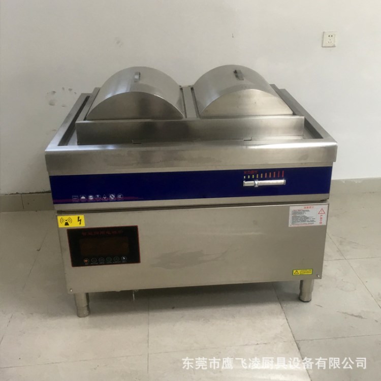 商用電磁雙格腸粉爐20KW380V電磁蒸米粉爐商用腸粉機(jī)大功率電磁爐