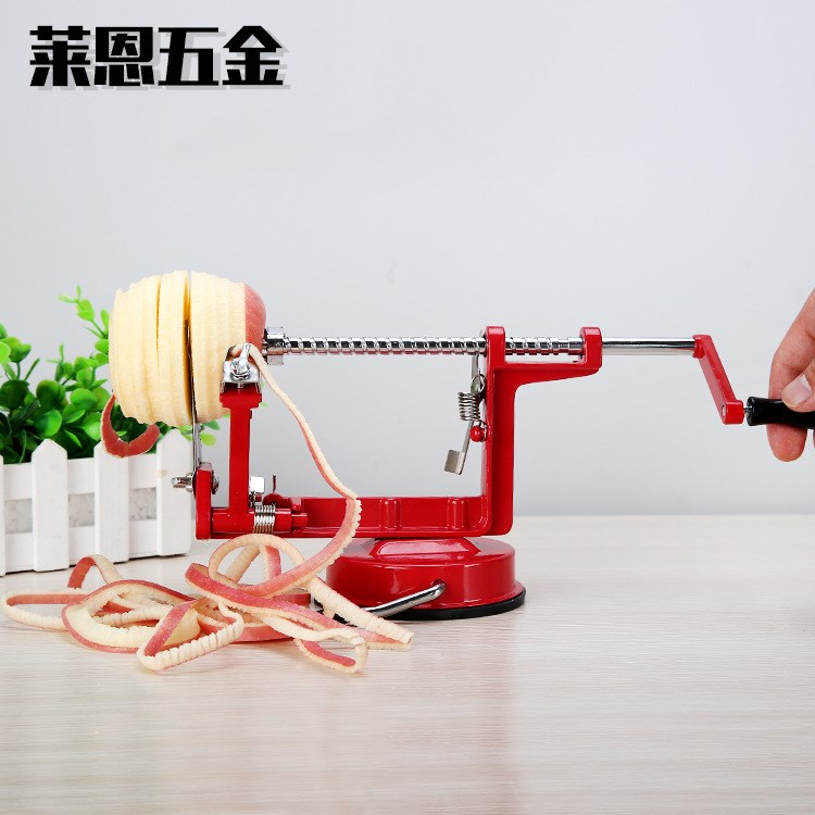 萊恩五金多功能蘋果削皮器 去核切片水果削皮機 不銹鋼削皮刀定制