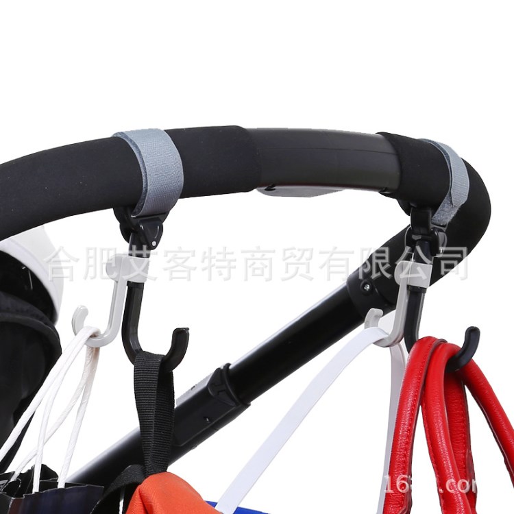 嬰兒推車掛鉤兒童車掛鉤 可旋轉鉤子兩只裝嬰兒推車配件