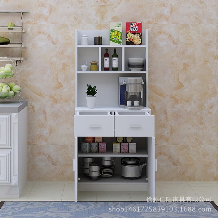 廚房餐邊柜茶水置物簡約現(xiàn)代櫥柜儲(chǔ)物微波爐柜碗柜可定做一件代發(fā)