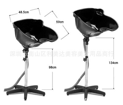 美發(fā)發(fā)廊輕便簡易塑膠理發(fā)店洗頭盆孕婦小孩病人頭療洗頭盤沖水盆