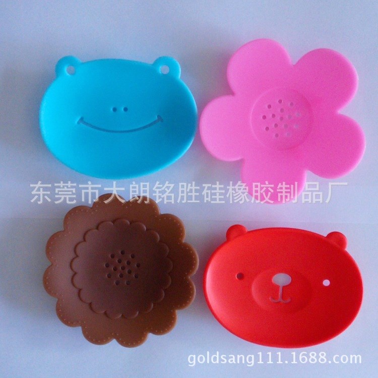 禮品贈(zèng)品 精美日式創(chuàng)意硅膠肥皂香皂墊  動(dòng)物花形多款可選