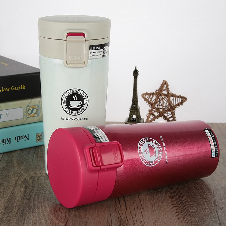 廠家批發(fā)不銹鋼保溫杯子咖啡汽車杯車載商務(wù)禮品定制水杯可印logo