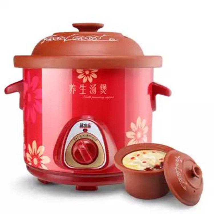 陶瓷电炖锅红陶锅煮粥煲汤锅多功能慢炖紫砂电炖锅礼品批发
