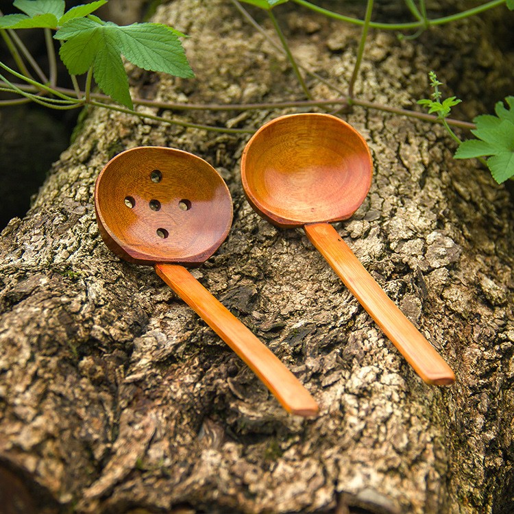 創(chuàng)意木制品家居廚具 千味火鍋勺木質(zhì)餐具湯勺 實(shí)木大勺火鍋撈批發(fā)