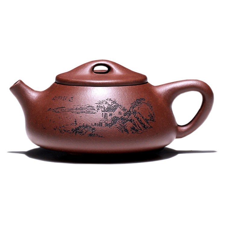 宜興原礦紫砂茶壺石瓢壺紫泥款段泥款定制全手工茶具套裝禮品批發(fā)