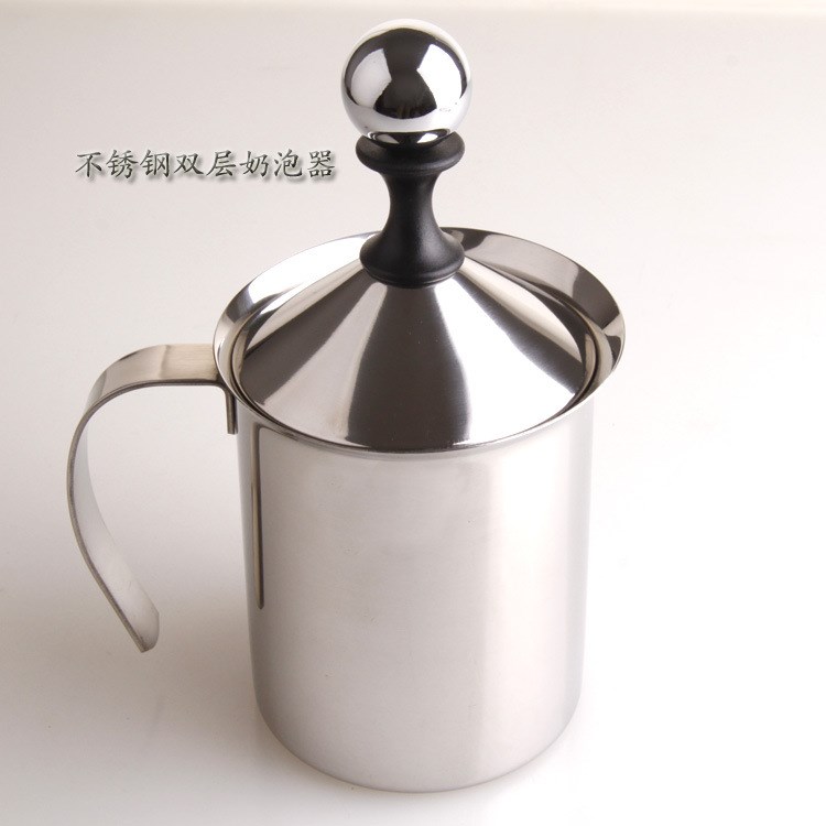 Cappuccino 卡布其諾 日式雙層不銹鋼咖啡打奶泡器 奶泡缸 奶泡壺