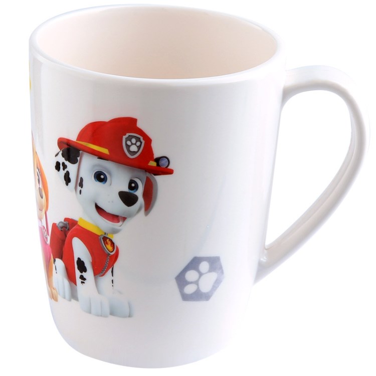 汪汪隊(duì)密胺樹脂材質(zhì)兒童口杯小孩子新款飲水杯批發(fā)帶柄耐摔餐具