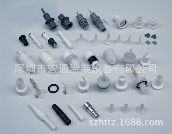 大量批發靜電噴粉噴槍 金馬配件 文氏管 放電針 槍頭 電極座