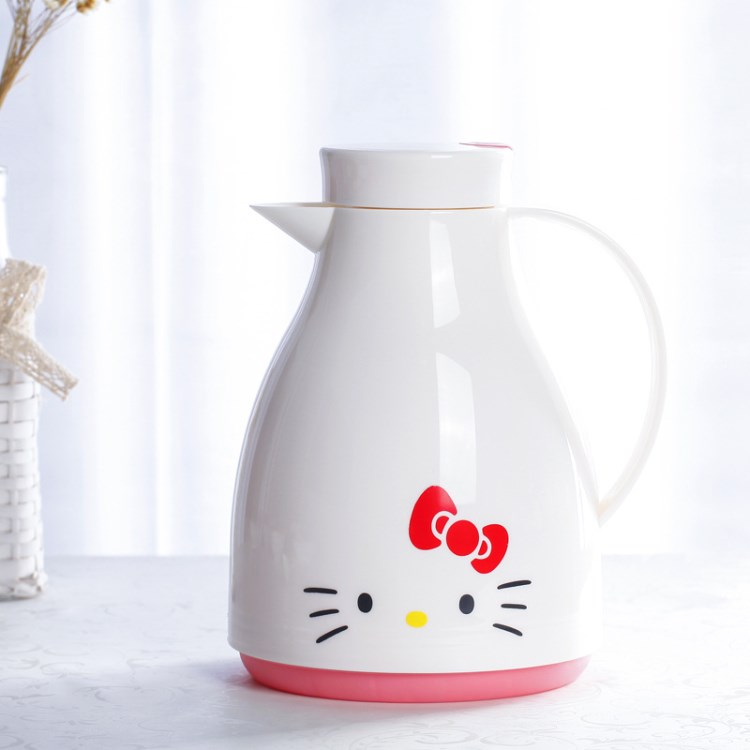 HelloKitty 暖瓶 熱水瓶家用玻璃內(nèi)膽 創(chuàng)意禮品 大容量保溫水壺