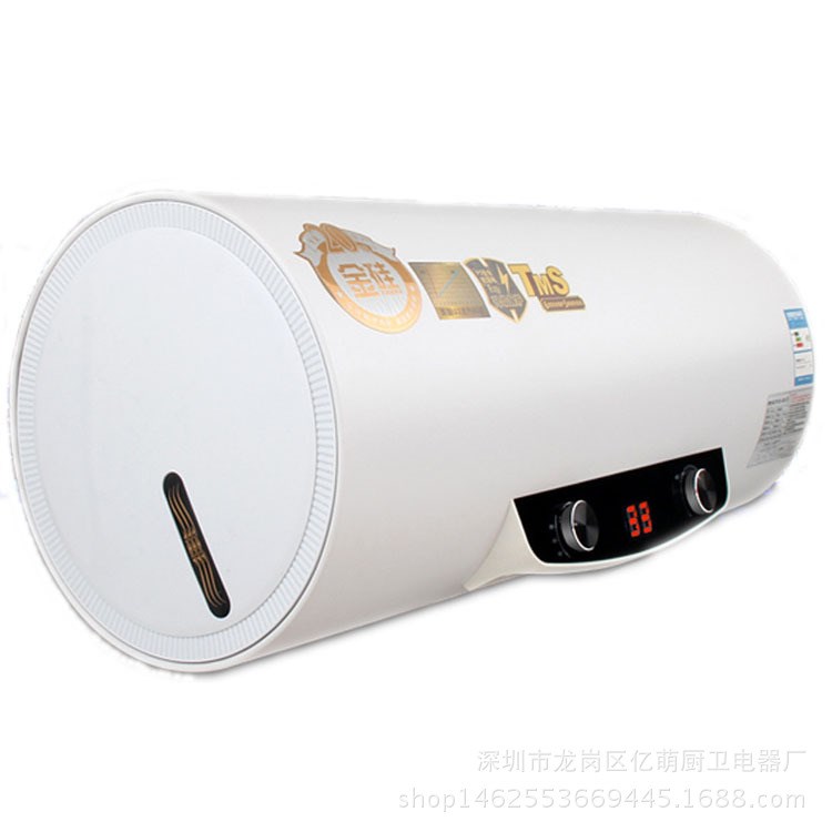 批發(fā)圓桶鐵殼電熱水器OEM家用儲水式電熱水器40L50L80L100