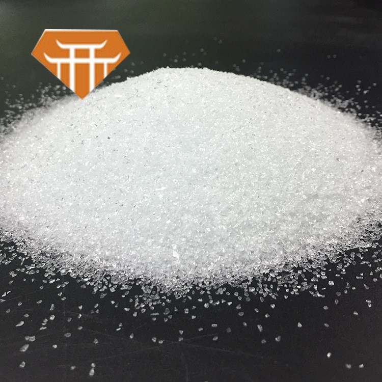 廠家直銷 超白通透玻璃砂 20-40目白剛玉精密鑄造砂 表面加工噴砂