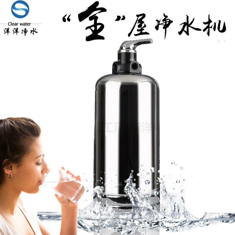 中央凈水器全屋過(guò)濾不銹鋼凈水機(jī)家用全濾料吸附過(guò)濾器大流量出水