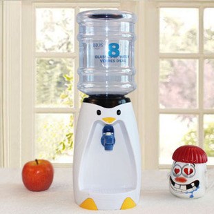 Water dispenser8杯水企鵝飲水機(jī) 迷你飲水機(jī)可愛卡通飲水機(jī)配桶