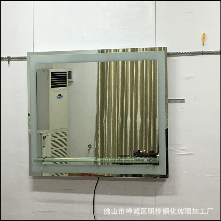 定做衛浴鏡LED觸摸屏鏡子銀鏡茶鏡玻璃鋼化銀鏡車邊銀鏡廠家