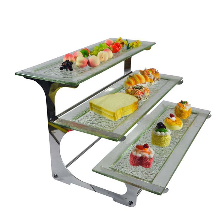 不銹鋼工藝品創(chuàng)意家居擺件餐廳小吃點(diǎn)心架組裝式餐架手工制作