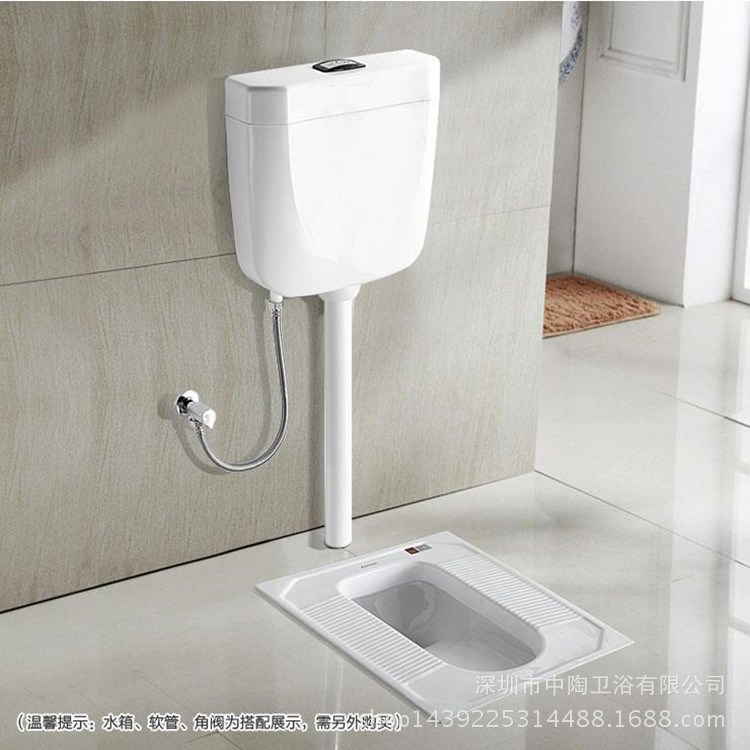 廠家直銷衛(wèi)浴蹲便器 蹲廁蹲坑陶瓷潔具帶彎管前出水后出水OEM