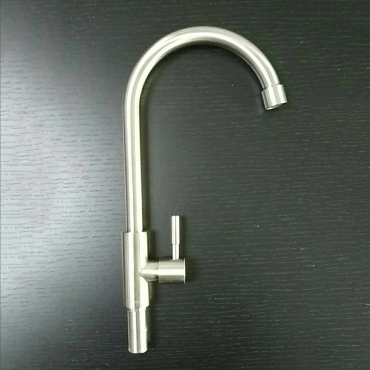 凈水器配件 寧波廠家供應不銹鋼鵝頸彎管龍頭 4分口水機龍頭