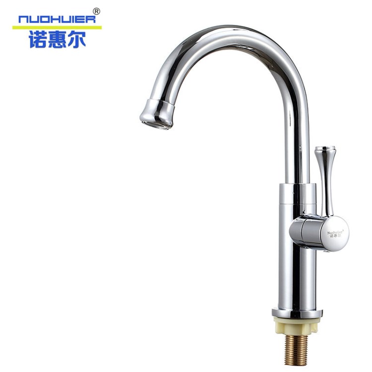 廠家直銷  重力銅結構  單冷廚房水槽臺式水龍頭 可旋轉菜盆龍頭