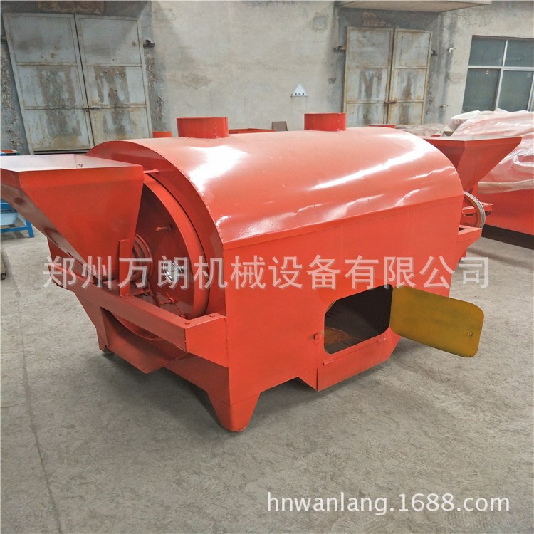 全自動滾筒電炒鍋 芝麻電加熱滾筒炒鍋 現(xiàn)貨炒料機(jī) 炒貨機(jī)