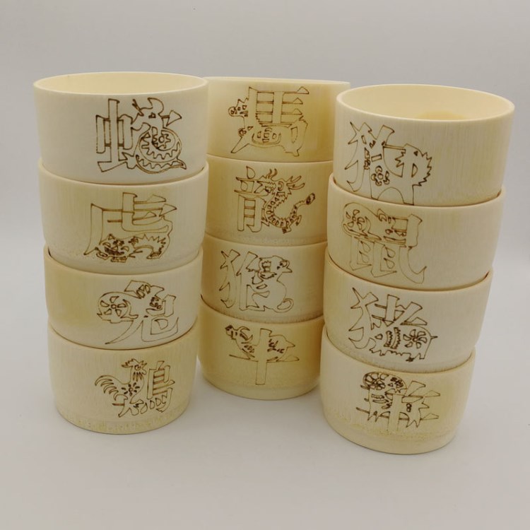 速賣通新款原生態健康竹碗竹杯 天然環保無漆竹碗 竹制餐具批發