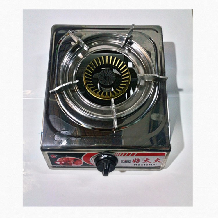 液化氣家用臺(tái)式煤氣灶天然氣節(jié)能燃?xì)庠钆l(fā)好太太不銹鋼單眼灶