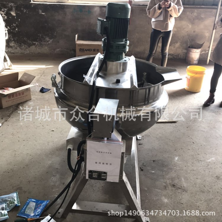 供應(yīng)眾合可頃攪拌夾層鍋  湖南米豆腐機(jī)  自動溫控可調(diào)