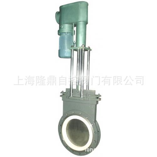隆鼎閥門生產(chǎn)PZ273G電液動陶瓷刀閘閥 電動高溫耐腐蝕陶瓷刀閘閥