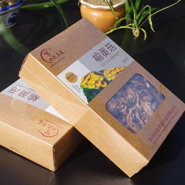 廠家直銷特級榆黃菇 品質款干貨食用菌 禮盒裝四川土特產120g/盒