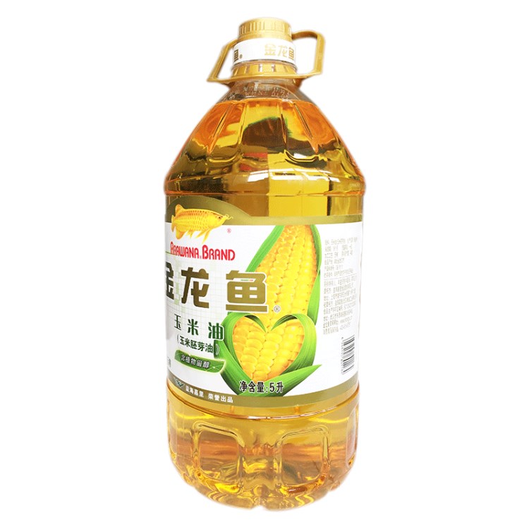 金龍魚非轉(zhuǎn)基因玉米油5L 含維生素E鮮活胚芽壓榨食用油 禮品團(tuán)購