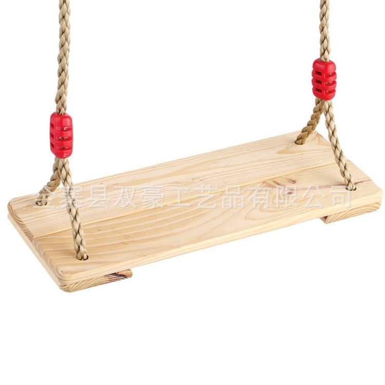 廠家直銷(xiāo)室內(nèi)戶外2板松木木制秋千wooden hanging seat