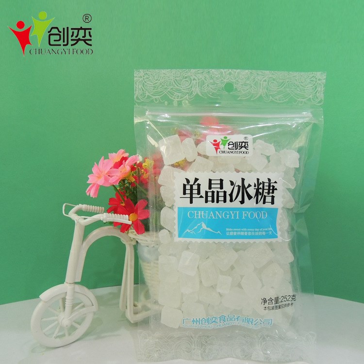 創(chuàng)奕廠家直銷糖類小顆粒糖燉湯花茶可用252克單晶冰糖